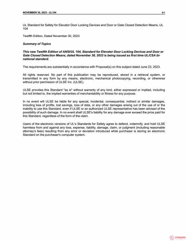 UL 104 PDF UL 104 PDF